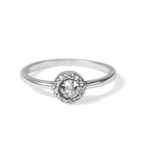 NEW BAUBLEBAR women's illumina solitaire ring in silver